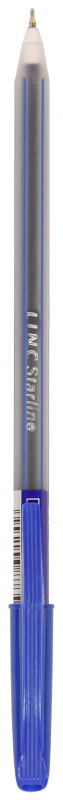Ручка шариковая LINC StarLine 0,6мм. синяя, игольчатый наконечник арт.