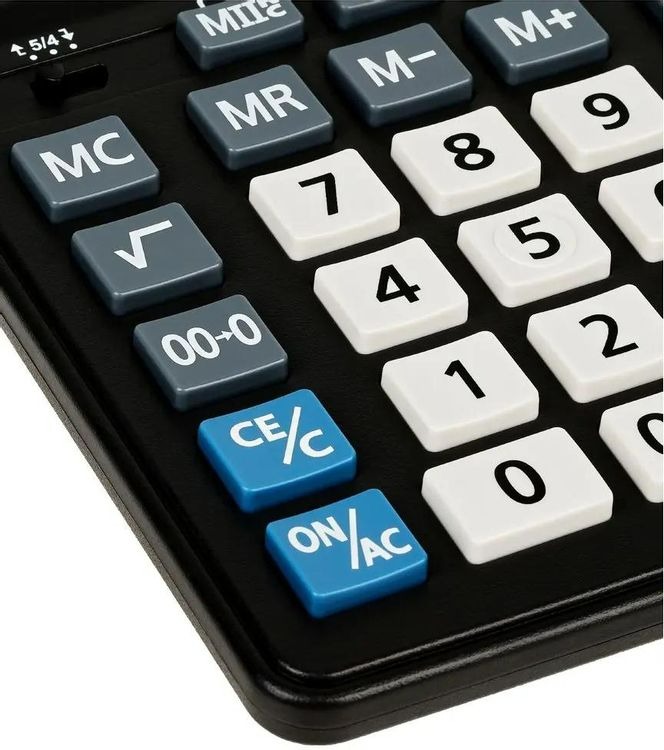 Калькулятор настольный Eleven Business Line CDB1201-BK, 12 разрядов, двойное питание, 155*205*35мм, черный