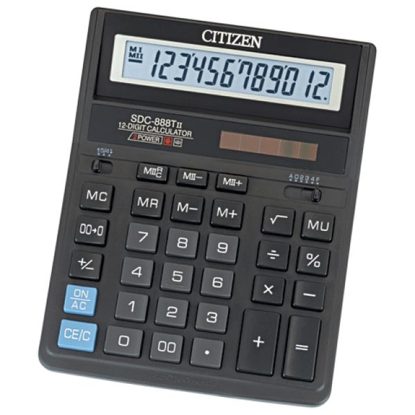 Калькулятор Citizen SDC-888 TII, 12 разрядов