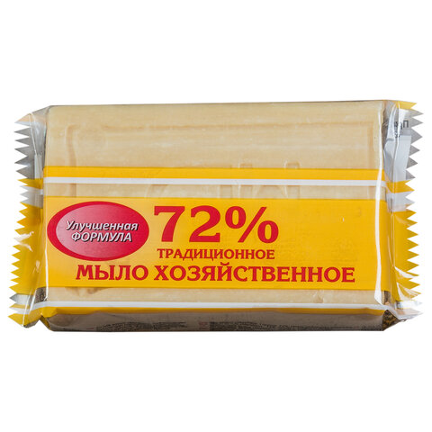 Мыло хозяйственное 72%, 200г. ТРАДИЦИОННОЕ, в упаковке, 602372