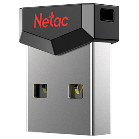 Флеш-диск 64GB NETAC UM81, USB 2.0, черный, NT03UM81N-064G-20BK/513700
