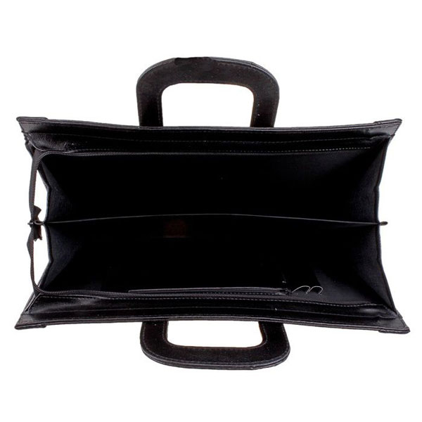 Портфель МЕЧТА, кожзам, черный арт.250и