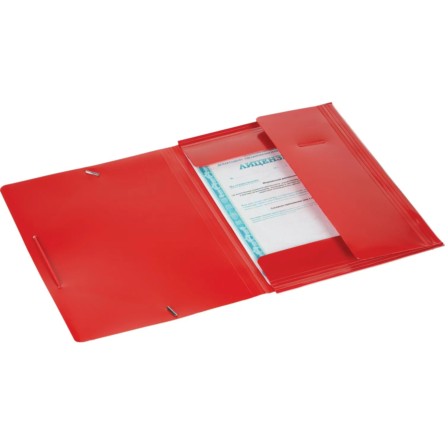 Папка на резинках ATTACHE F315/06, КРАСНАЯ, корешок 30мм, 600мкм. арт.801573