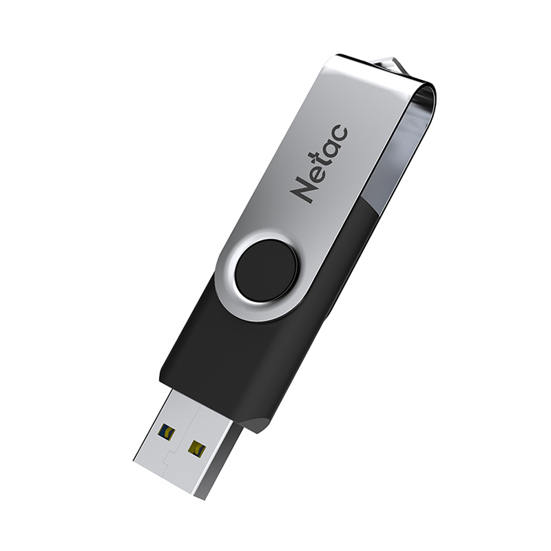 Флеш-накопитель 64GB NETAC U505, USB 3.0 пластик + металл, черная