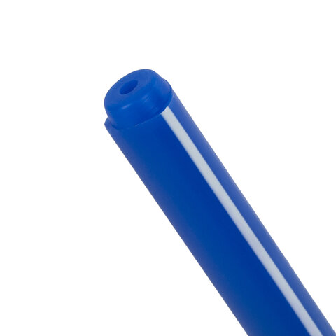 Ручка шариковая масляная STAFF Basic OBP-312, СИНЯЯ, корпус ассорти, узел 0,7мм. линия письма 0,35мм. 143012