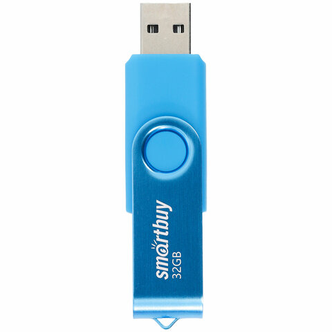 Флеш-диск 32 GB SMARTBUY Twist USB 2.0, синий, SB032GB2TWB/513908