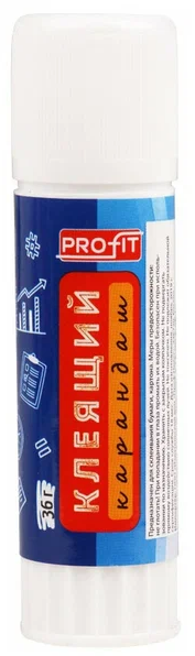 Клей-карандаш PROFIT, 36 гр. арт.ККР-3436