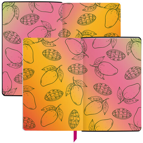 Ежедневник недатированный  BRAUBERG VISTA Fruit story, А5 (138х213мм.) под кожу, гибкий, 136л. 112024