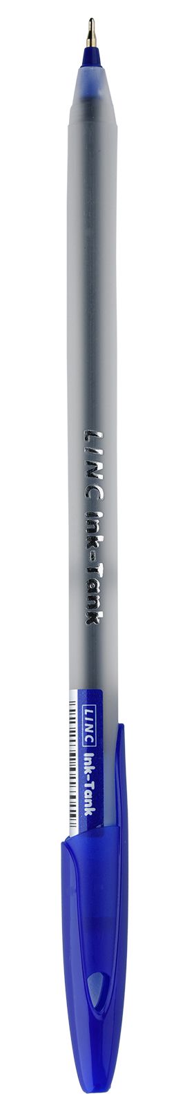 Набор ручек шариковых 6 штук LINC INK TANK 0,6мм. СИНИЙ стержень, игольчатый наконечник арт.7027-6В