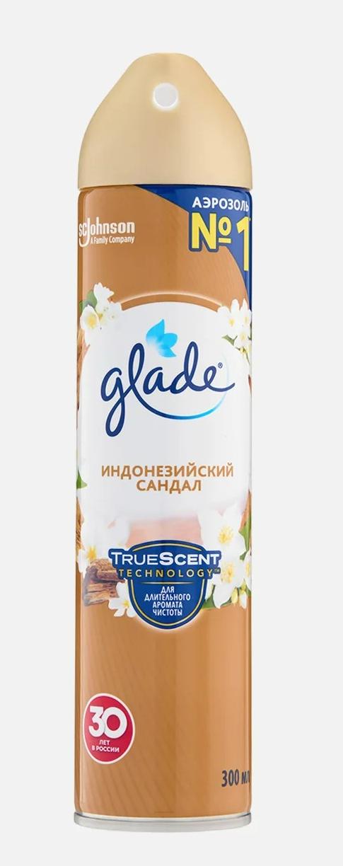 Освежитель воздуха GLADE ИНДОНЕЗИЙСКИЙ САНДАЛ, 300 мл.