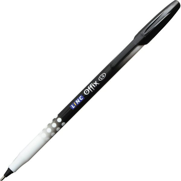 Ручка шариковая LINC OFFIX 0,7 мм. ЧЕРНАЯ 1500ME black