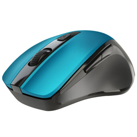 Мышь беспроводная DEFENDER Prime MB-053, USB, 5 кнопок + 1 колесо-кнопка, оптическая, бирюзовая, 52054/513820