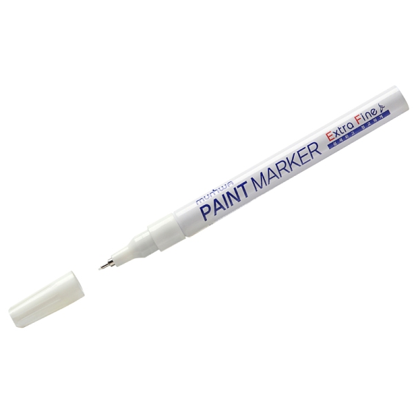 Маркер - краска MunHwa "Extra Fine Paint Marker", 1 мм.,  белый, нитро-основа EFPM-05