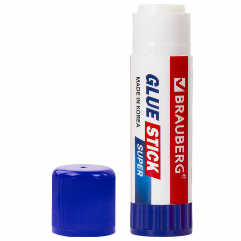 Клей-карандаш BRAUBERG SUPER