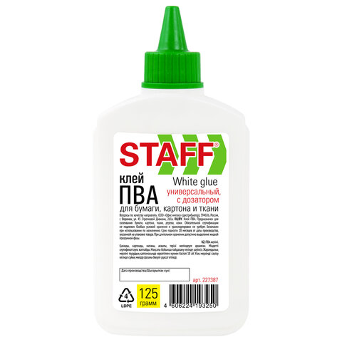 Клей ПВА с дозатором STAFF 