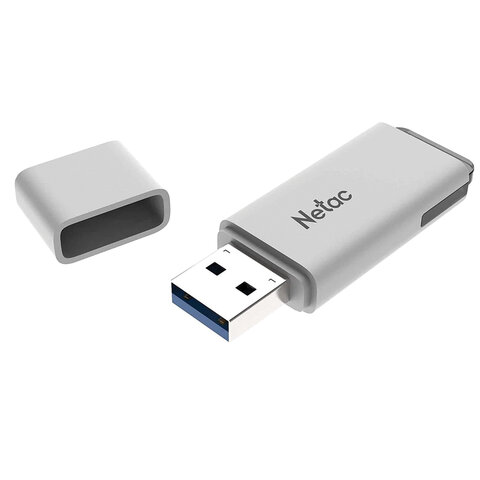 Флеш-диск 128GB NETAC U185, USB 2.0, белый, NT03U185N-128G-20WH/513705