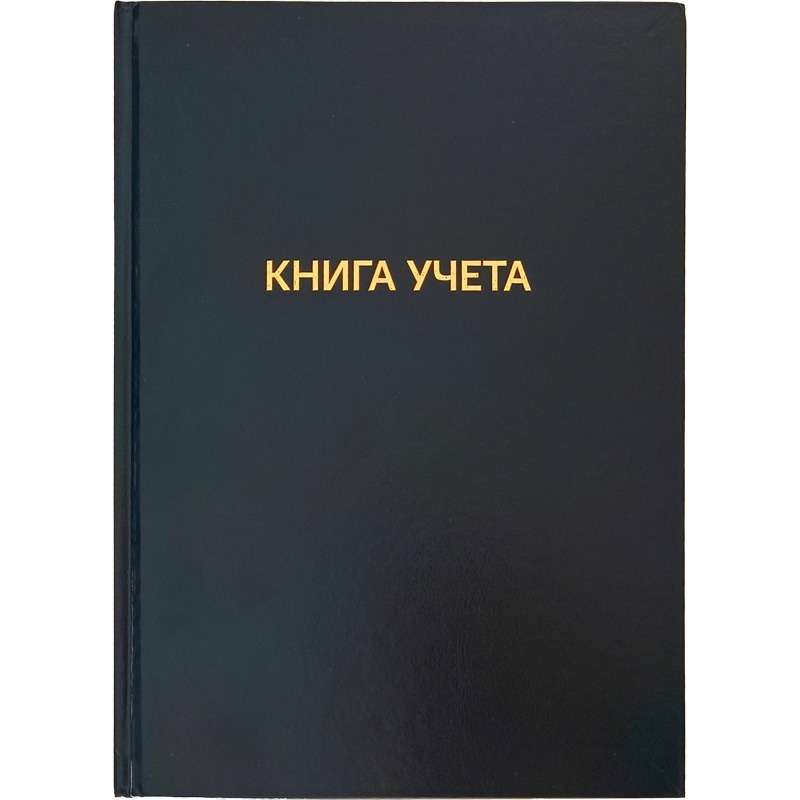 Книга учета А4, 96 л, клетка, deVENTE офсет 60г/м2, твердая обложка из бумвинила, тиснение фольгой арт.2056460