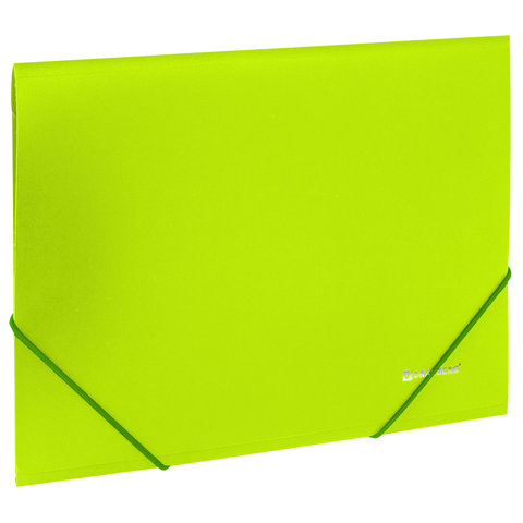 Папка на резинках BRAUBERG Neon, неоновая, до 300 листов, 0,5мм.