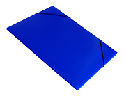 Папка на резинке БЮРОКРАТ A4, 30мм. пластик 0.5мм. синяя, арт.PR05BLU
