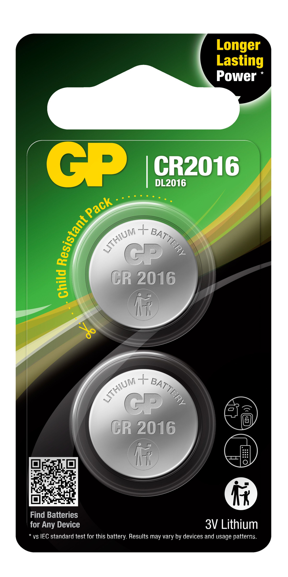 Батарейки GP Lithium CR2016 