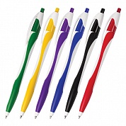 Ручка шариковая автоматическая BRAUBERG Caribbean, синяя, ассорти, узел 0,7мм. линия письма 0,35мм. 141159