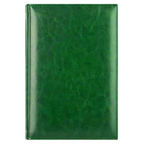 Ежедневник недатированный, A5, 176л., кожзам, inФОРМАТ КОРСИКА зелёный