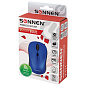 Мышь беспроводная SONNEN V-111, USB, 800/1200/1600 dpi, 4 кнопки, оптическая, синяя, 513519