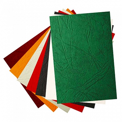 Обложка для переплета, картон, А3, структура кожи, 230г/м. 100л. зеленая