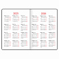 Еженедельник датированный 2025г. А4, 64л. БОЛЬШОЙ ФОРМАТ 210х297мм. BRAUBERG Favorite, под кожу, синий, 115941