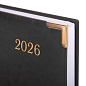 Ежедневник датированный 2026г. А5, 168л. BRAUBERG Senator, под кожу