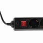 Сетевой фильтр Defender ES, 5 розеток, с заземлением, выключатель, 3м., ЧЕРНЫЙ арт.99485/511784