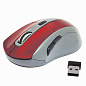 Мышь беспроводная DEFENDER ACCURA MM-965, USB, 5 кнопок + 1 колесо-кнопка, оптическая, красно-серая, 52966/512030