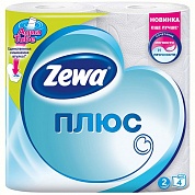 Туалетная бумага "Zewa плюс" 4 рулона