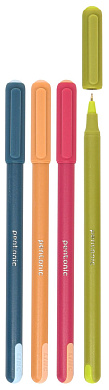 Ручка шариковая LINC PENTONIC COLOR 0.7мм. ассорти, игольчатая, синий стержень 7024-В