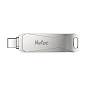 Флэш-накопитель 64GB USB 3.0+TypeC FlashDrive Netac U782С алюминиевый спав