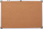 Доска пробковая офисная DELI, 60х90см. алюминиевая рама fhn/39053