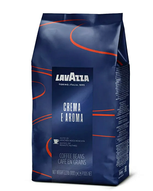 Кофе в зернах LAVAZZA Crema e Aroma Espresso натуральный, жареный 1кг.