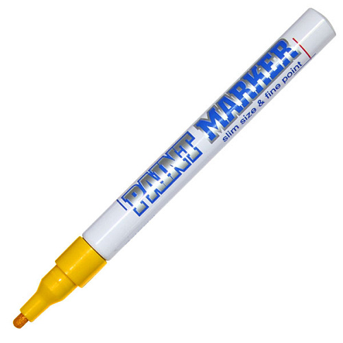 Маркер - краска MunHwa Paint, 4 мм., жёлтый PM-08