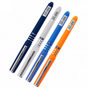 Ручка шариковая LINC AXO 0,7 мм. синяя резиновый грип ассорти