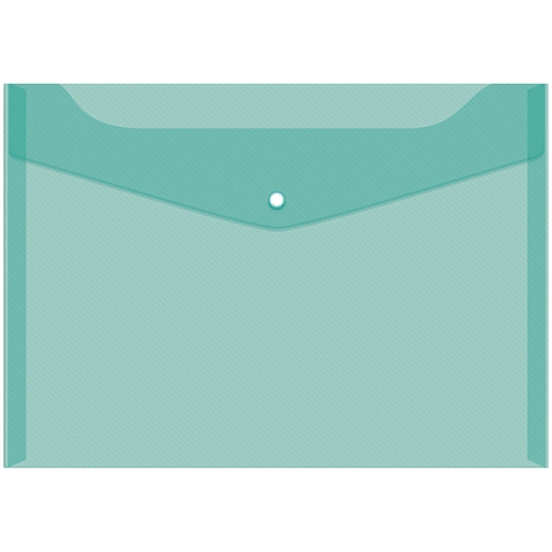 Папка-конверт на кнопке OfficeSpase, А4, 150 мкм. зелёный Fmk12-3