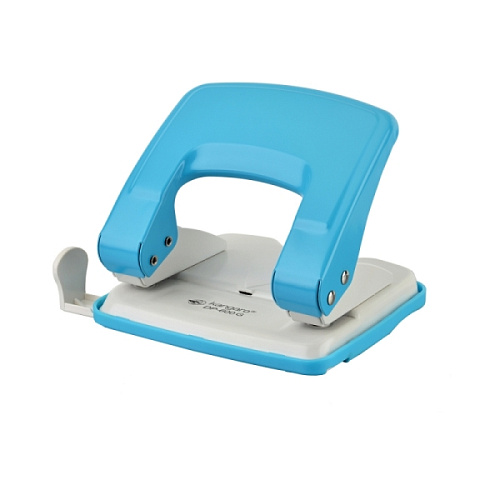 Дырокол 22л. DP-600G inspiro Kangaro, линейка, бирюзовый/бежевый