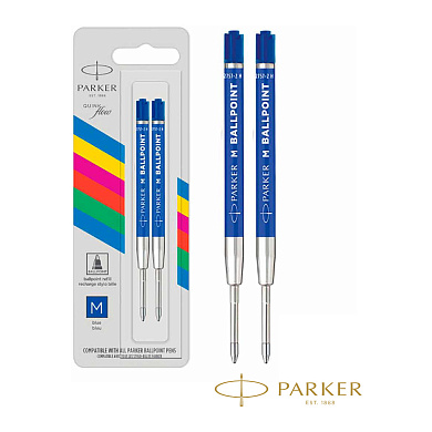 Стержень шариковый PARKER Quink Flow Basic 98мм. синий, линия письма М, 2166544