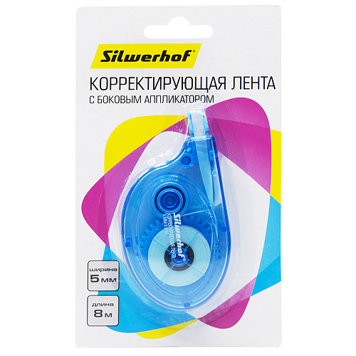 Корректирующая лента Silwerhof 5мм.*8м. блистер, 1206617