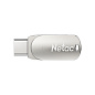 Флэш-накопитель 64GB USB 3.0+TypeC FlashDrive Netac U785С, алюминиевый спав