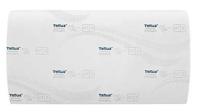 Полотенце бумажные TORK Tellus ZZ для диспенсера НЗ, белые, 250 листов. 120108