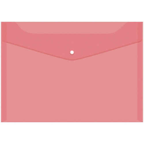 Папка-конверт на кнопке OfficeSpase, А4, 150 мкм. красный Fmk12-4