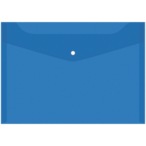 Папка-конверт на кнопке OfficeSpase, А4, 150 мкм. синий Fmk12-5
