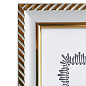 Фоторамка 21х30см. А4, пластик, Document Frame, БЕЛАЯ с позолотой арт.109-2