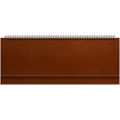 Планинг недатированный, 56л., 330*130мм, кожзам, BG "Winner. Brown", коричневый