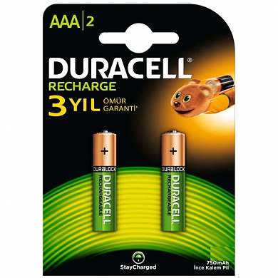 Аккумуляторы Duracell HR03/AAA NiMH 750mAh